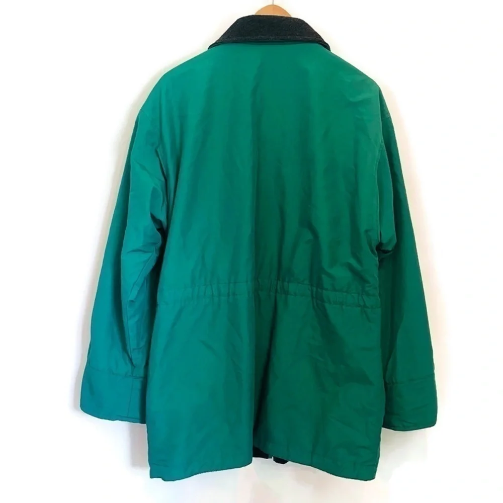 London Fog Rare Green & Black Reversible Utility‎ Jacket - Men's SZ Small